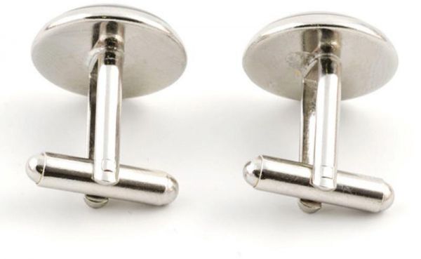 Personalized Cool M Letters Round French Shirt Cufflinks Fashion Time Gem Cufflinks