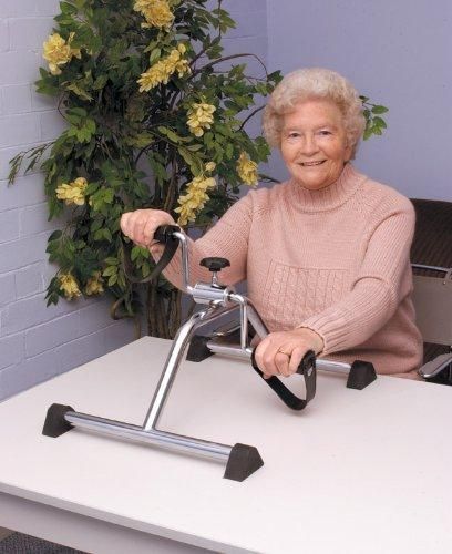 Arm and Leg Exerciser Pedal Exercise Portable Bike Mini Exercise Bike for Physical Therapy