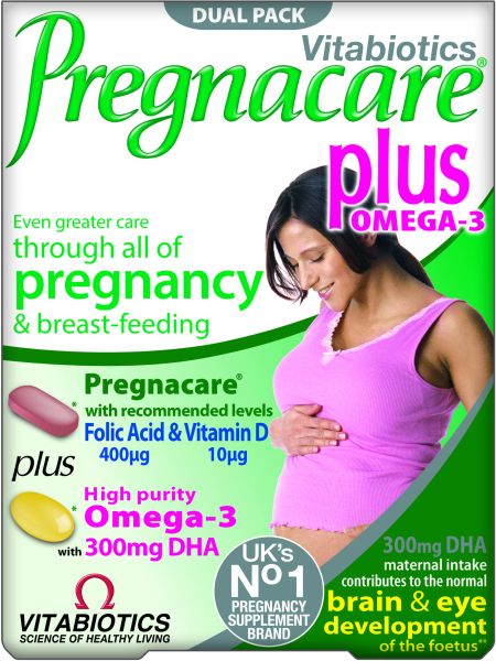 Vitabiotics Pregnacare Plus Omega-3 Dual Pack, 56 Tablets/capsules