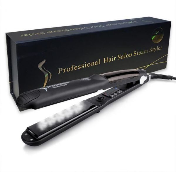 Steam Straighteners for Hair, Steam Flat Iron with Adjustable Temperature for All Types of Hair