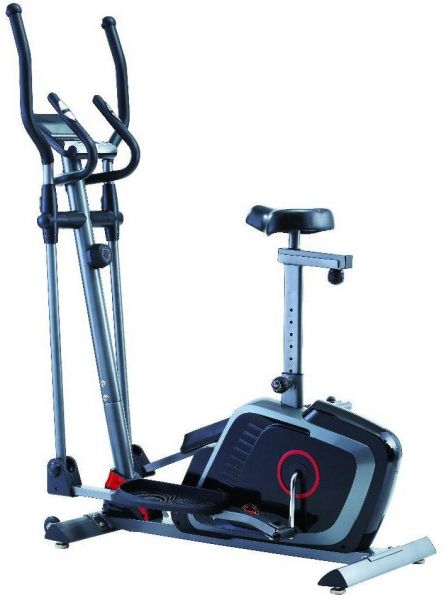Marshal Fitness 8 Level Heavy Weight Magnetic Exercise Elliptical Bike 2 in 1for Home Use -Bx-634EA
