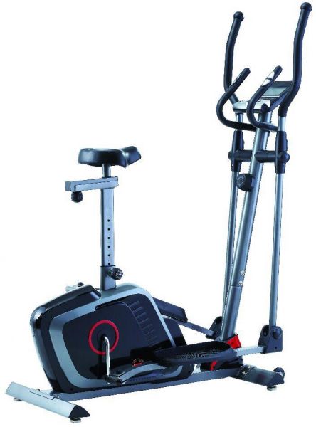 Marshal Fitness 8 Level Heavy Weight Magnetic Exercise Elliptical Bike 2 in 1for Home Use -Bx-634EA