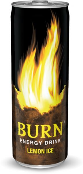 Burn Lemon Ice Energy Drink - 250ml Can