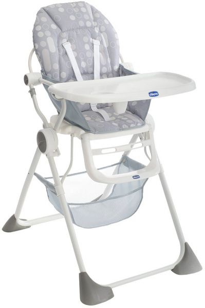 Chicco Pocket Lunch High Baby Chair - CH79341-85, Gray