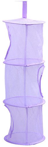 3Tier Storage Organizer-Hang in Your Childrens Room or Closet for a Fun Way to Organize Kids Toys or Store Gloves, Shawls, Hats and Mittens,Attaches Easily to Any Rod