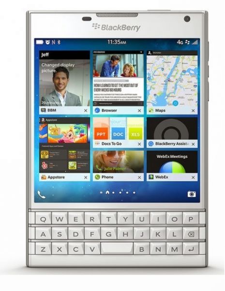 BlackBerry Passport - 32GB, 3GB RAM, 4G LTE, White, En-Ar KB