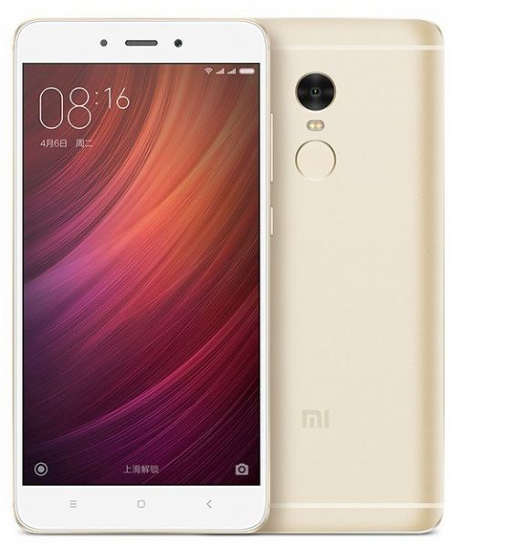 Xiaomi Redmi Note 4 Dual SIM - 64GB, 3GB RAM, 4G LTE, Gold - Chinese Version