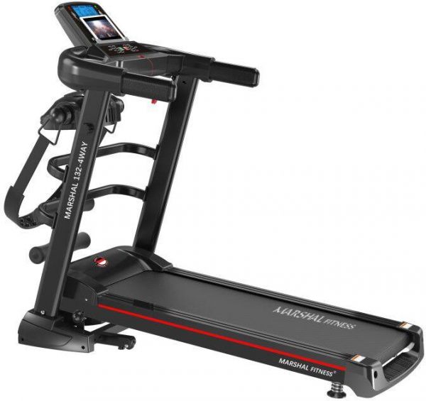 Marshal fitness Fordable Jogging Machine With Belt Massgar Home Use space Saving Treadmill-Mf-132-4