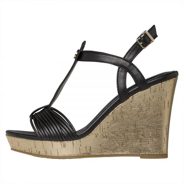 Tommy Hilfiger Wedges for Women - Black